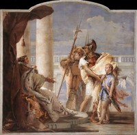 G. B. Tiepolo, Enea presenta a Didone Cupido travestito da Ascanio (1757)