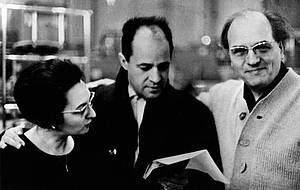 Pierre Boulez con Yvonne Loriod e Olivier Messiaen