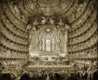 G.P. Pannini, Festa al Teatro Argentina per le nozze del Delfino di Francia (1747)