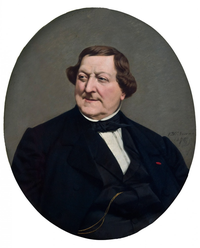 Vito d’Ancona, Ritratto di Gioachino Rossini, (1851, part.)